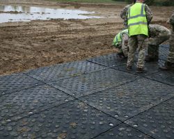 Heavy Duty Man-handleable Ground Protection And Temporary Roadway Or Carpark Mat
